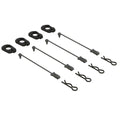 Body Clip Retainers, Black (4): 1/5 Scale