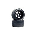 dBoots Hoons 53/107 2.9 Pre-Mounted Belted Tires, White, 17mm Hex, 5-Spoke (2)