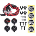 4Pcs LED Light Kit with Round Plastic Cover-1/10TH SCALE