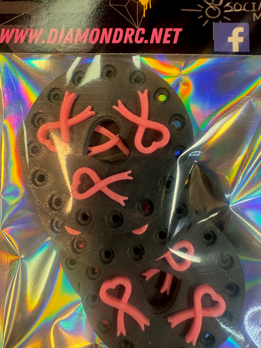 BREAST CANCER RIBBON BEADLOCK RINGS