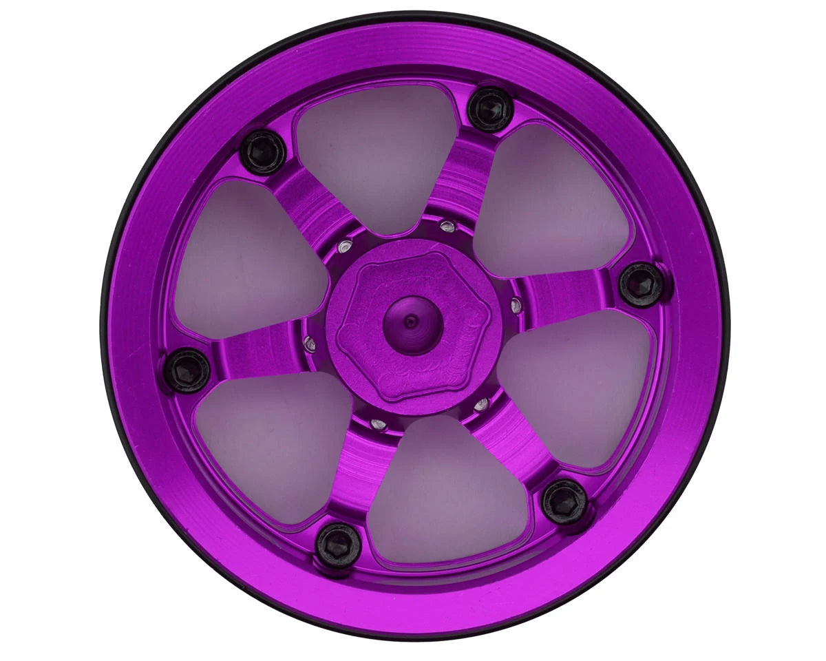 Treal Hobby Type D 1.9" 12-Spoke Beadlock Wheels.