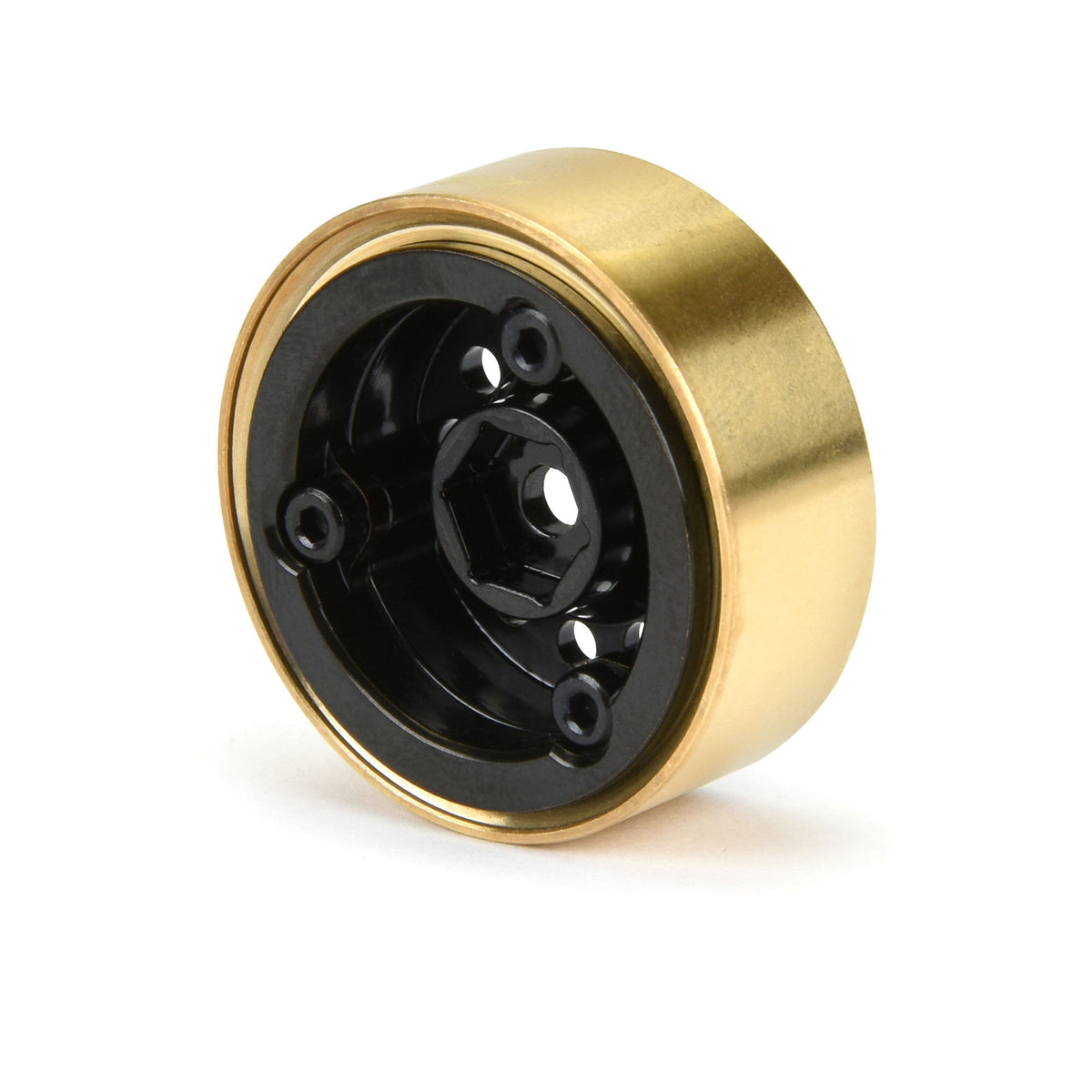 Pro-LIne 1/24 Rock Shooter Brass F/R 1.0" 7mm Crawler Wheels (2) Black
