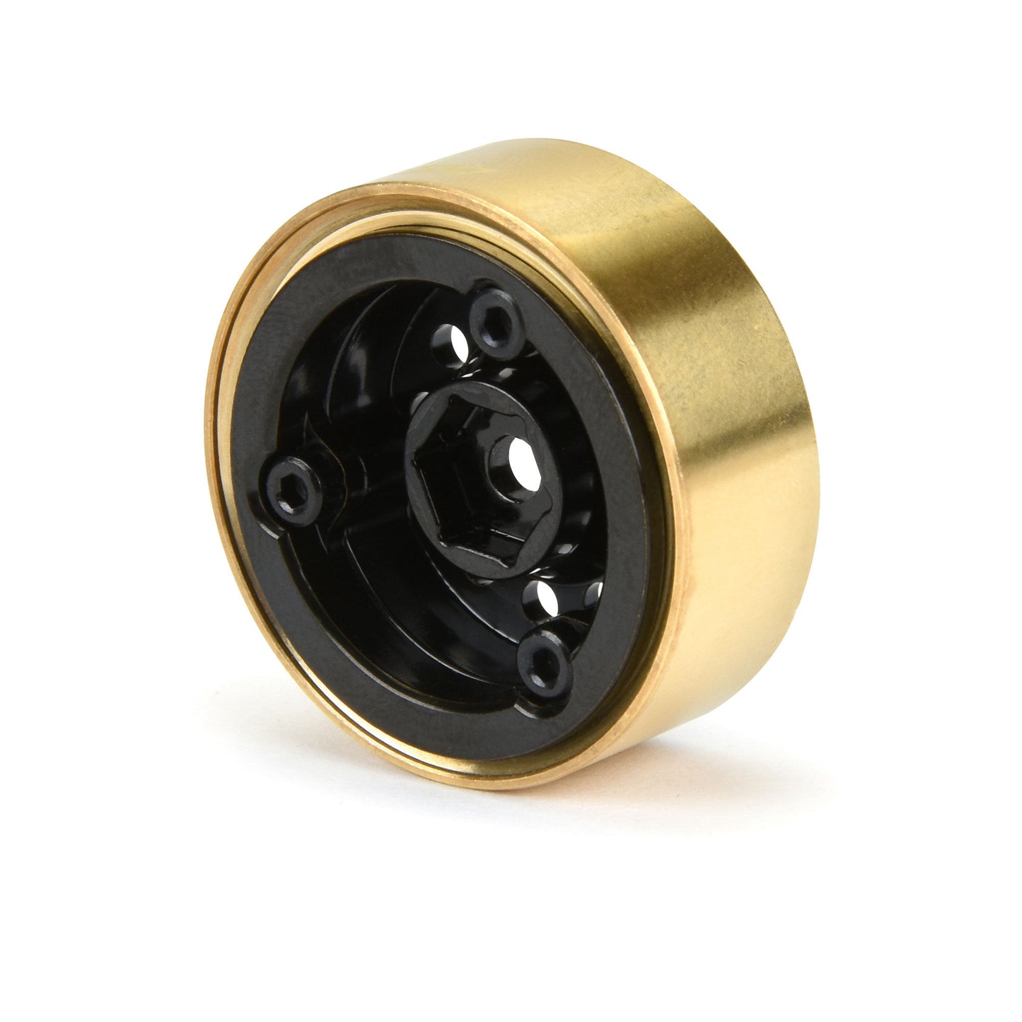 Pro-LIne 1/24 Rock Shooter Brass F/R 1.0" 7mm Crawler Wheels (2) Black