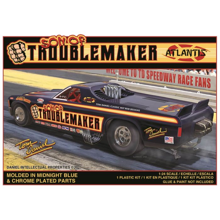 Atlantis 1/24 Tom Daniel Son of Troublemaker Funny Car Plastic Model Kit