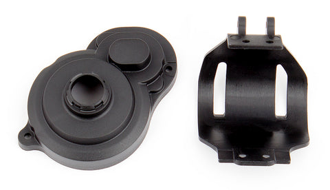 Gear Cover and Motor Guard, Black, Fits: ProSC10, Reflex DB10, and Trophy Rat