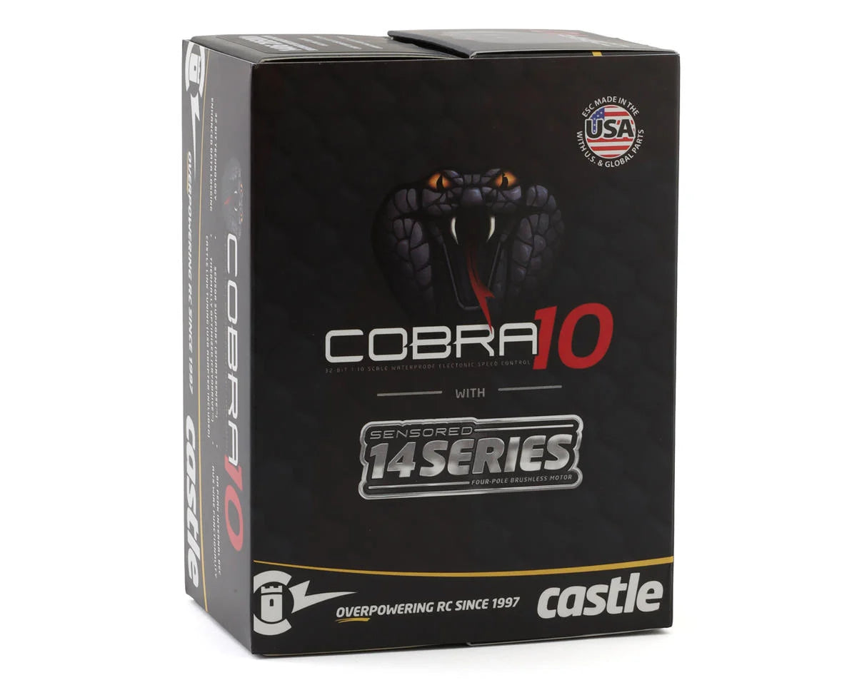Castle Creations Cobra 10 6S 1/10 Brushless Combo w/1410 Sensored Motor (3800kV) (SCT Edition)