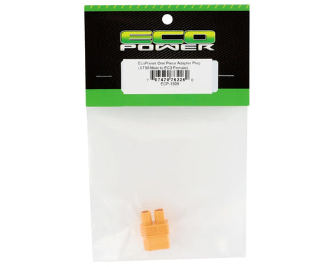 EcoPower One Piece Adapter Plug (XT60 Male to EC3 Female)