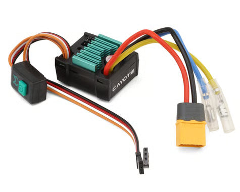 Cayote Tyrote Rumble 60 1/10 Scale Waterproof Brushed ESC (2-3S) w/XT60