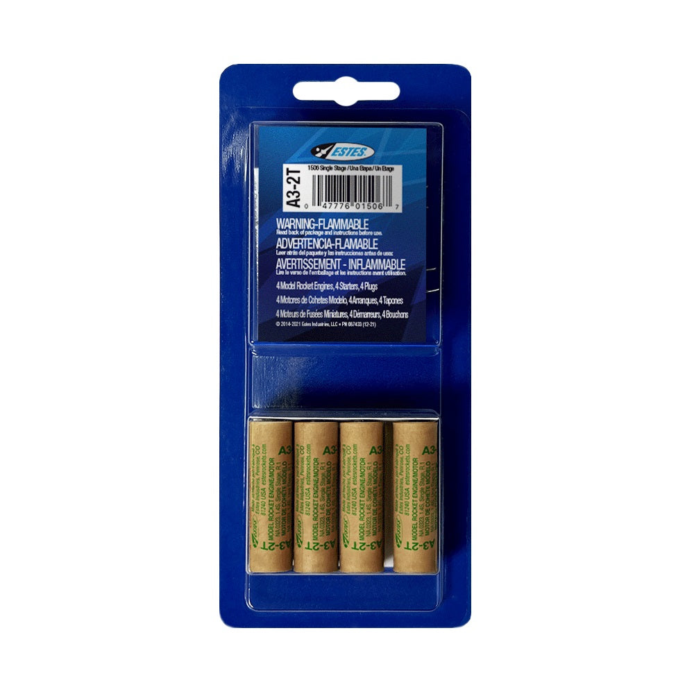 A3-2T Model Rocket Engines, (4pk)