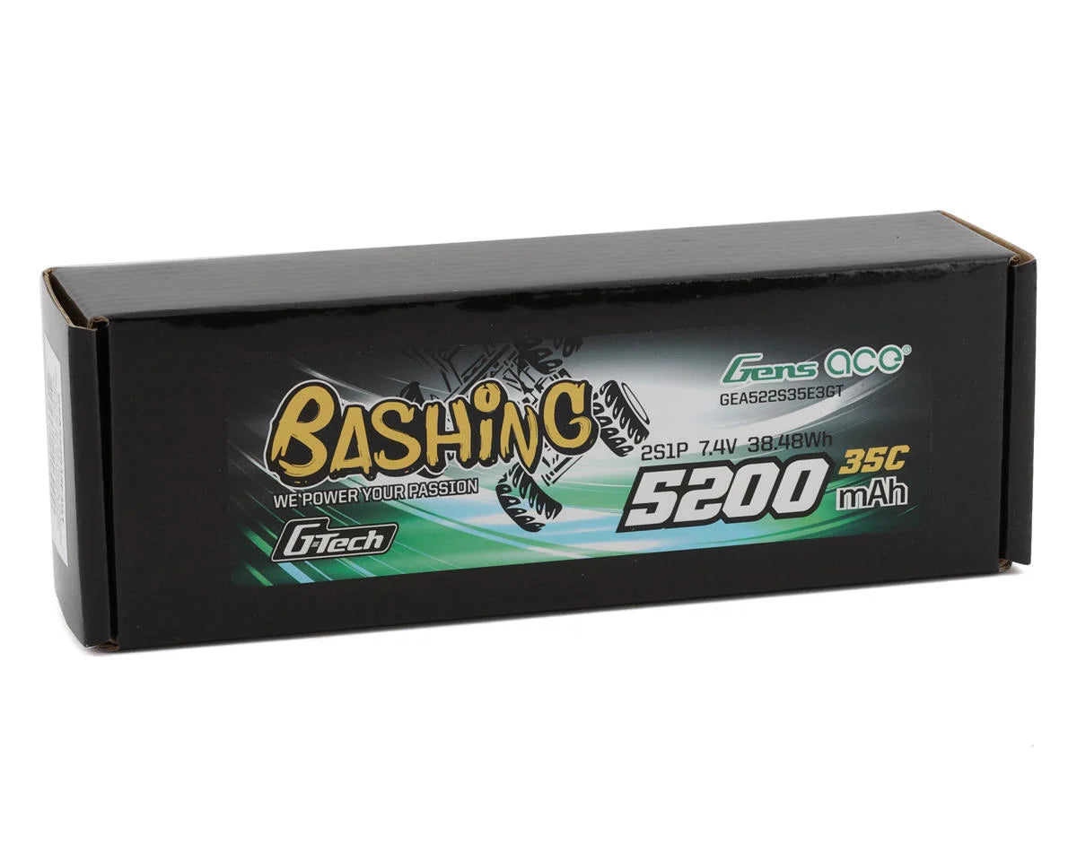 Gens Ace 2S G-Tech Smart "Bashing" LiPo Battery 35C (7.4V/5200mAh) w/EC3