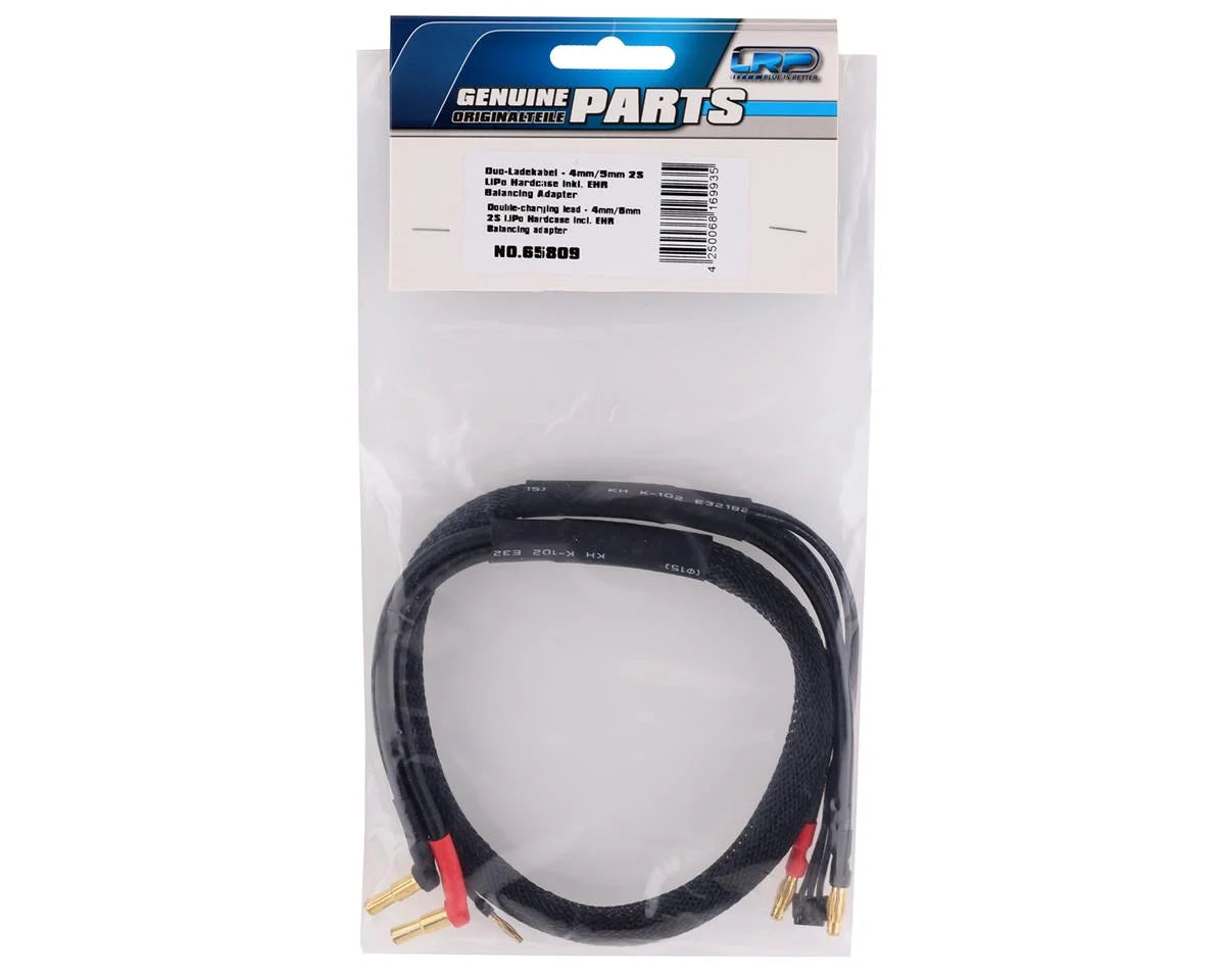 LRP 2S LiPo Charge/Balance Lead (4mm to 4mm/5mm Bullet Connector) (60cm) (EHR Balance Adapter)