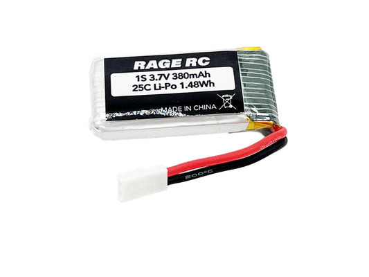 1S 3.7V 400mAh 25C LiPo Battery; Tempest 600, Super Cub MX, Micro Warbirds