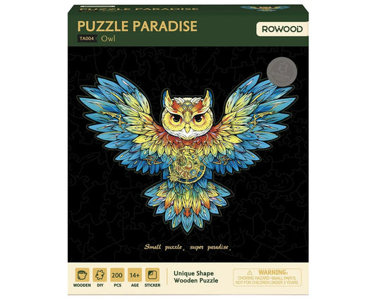 Robotime Rowood Owl Wooden Jigsaw Puzzle (200pcs)