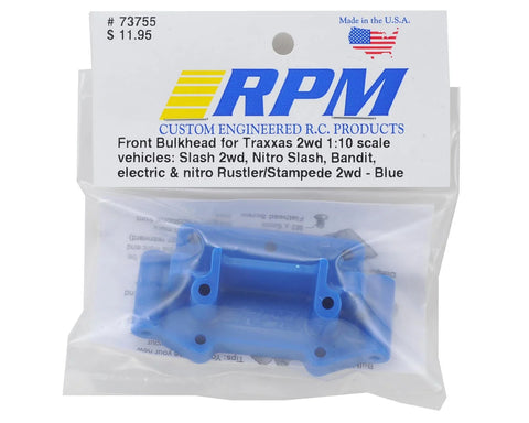 RPM Traxxas 2WD Front Bulkhead (Blue)