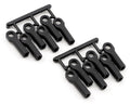 RPM Long Traxxas Turnbuckle Rod End Set (Black) (12)
