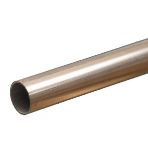 Round Aluminum Tube: 10mm OD x 0.45mm Wall x 300mm Long