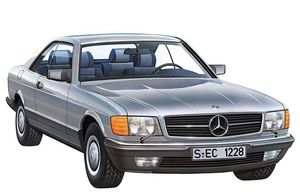 1/24 Mercedes-Benz 500 SEC, Plastic Model