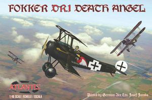 1/48 Fokker DR1 Death Angel Plastic Model, w/ Trading Card