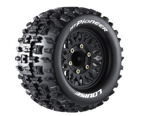 MT-Pioneer Soft, 1/10 Monster Truck Tires, 0 &amp; 1/2 " Offset, 12, 14, 17mm Removable Hex