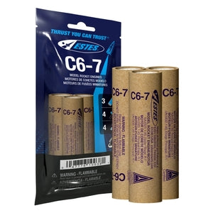 C6-7 Model Rocket Engines (3pk)