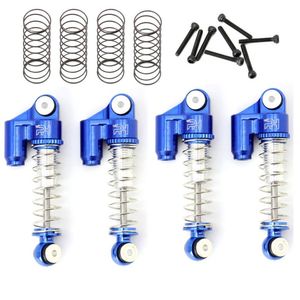 Aluminum Threaded Mini/Micro Shocks for Axial SCX24 Front Rear Blue