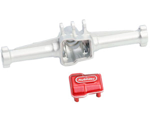 Aluminum Rear Axle Housing Silver TRX-4M