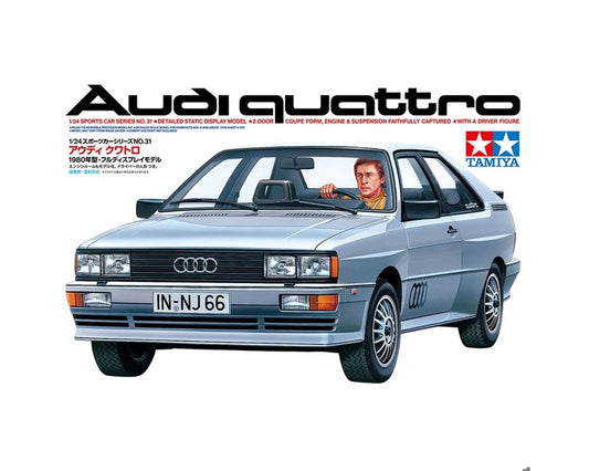 Tamiya 1/24 Audi Quattro Plastic Model Kit