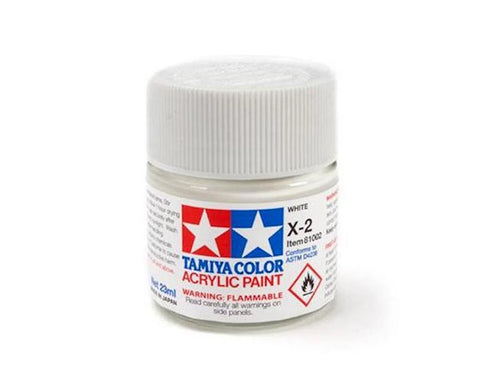 Tamiya X-2 White Gloss Finish Acrylic Paint (23ml)