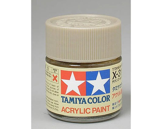 Tamiya X-31 Titanium Gold Mini Acrylic Paint (23ml)