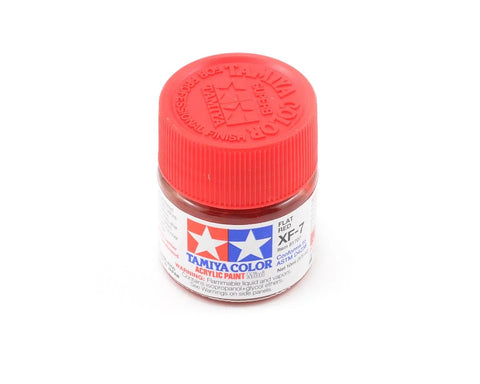 Tamiya XF-7 Flat Red Acrylic Paint (10ml)