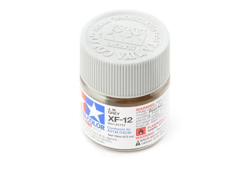Tamiya XF-12 J.N. Flat Gray Acrylic Paint (10ml)