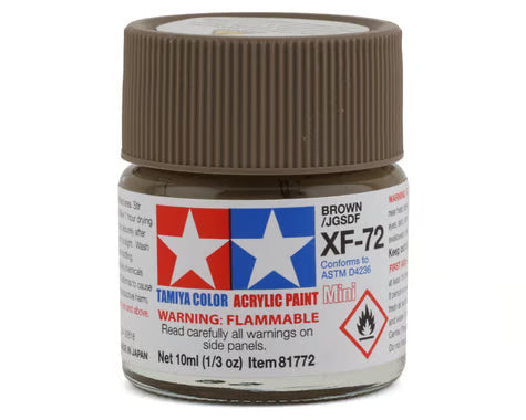 Tamiya XF-72 Flat Brown Acrylic Paint (10ml)