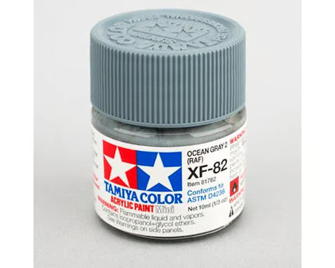 Tamiya XF-82 Flat Ocean Grey Acrylic Paint (10ml)