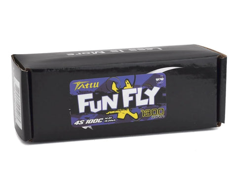 Tattu FunFly 4S LiPo Battery 100C (14.8V/1300mAh) (JST-XH) w/XT-60 Connector