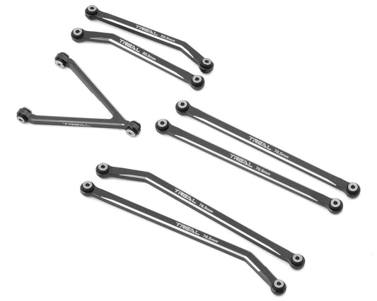 Treal Hobby Axial SCX24 Aluminum High Clearance Link Set (Titanium) (7) (Gladiator)