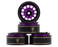 Treal Hobby Type I 1.0" Classic 12-Spoke Beadlock Wheels (Purple) (4) (27.2g)
