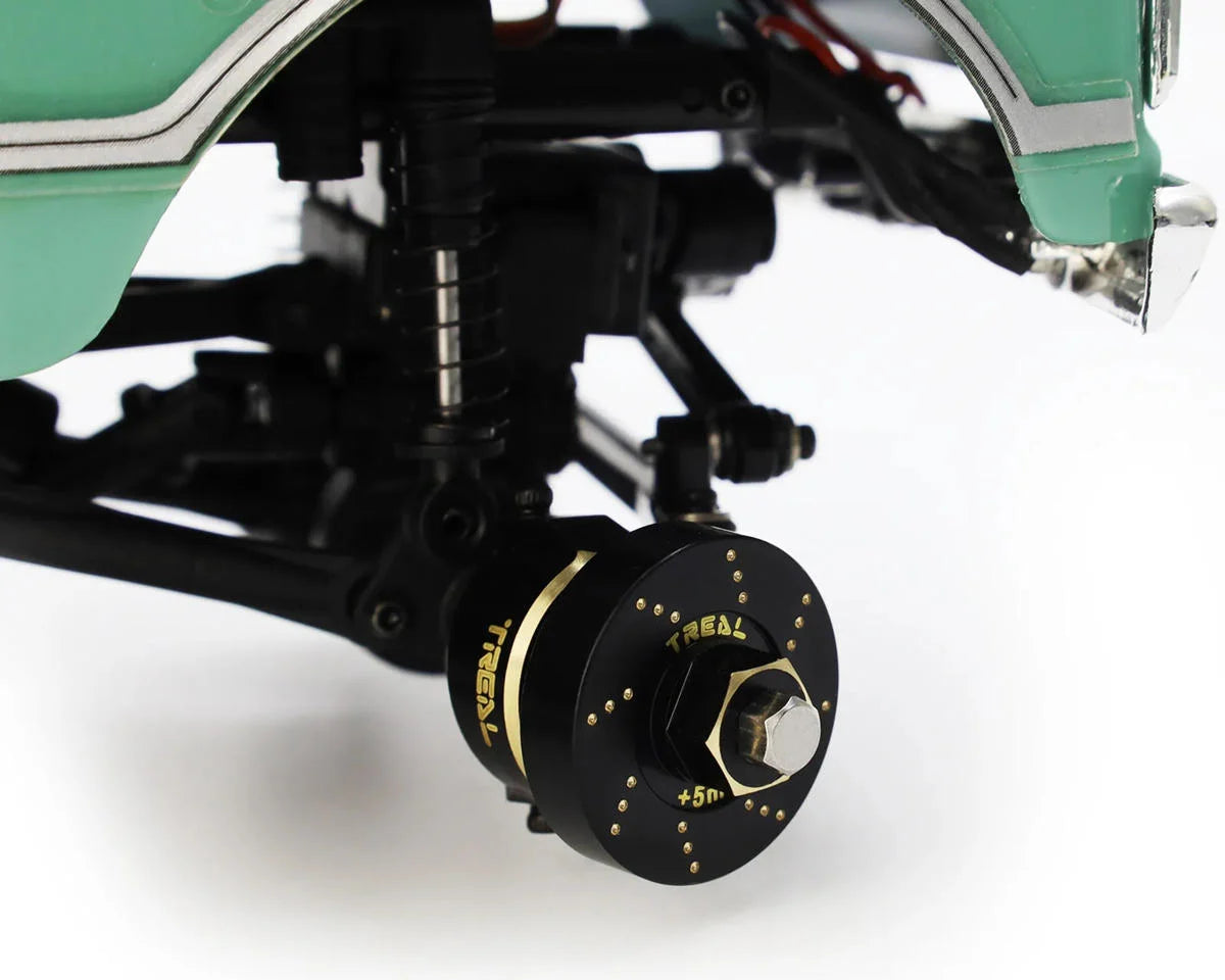 Treal Hobby Axial SCX24 Brass Extended Wheel Hex Hub (+5mm) (4) (12g)