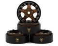 Treal Hobby Classic 5-Star 1.0" Beadlock Wheels(4) (22.4g)
