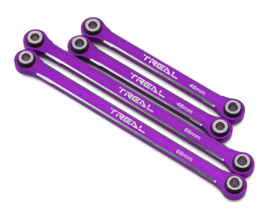 Treal Hobby TRX-4M Aluminum Upper Suspension Links (Purple) (4)
