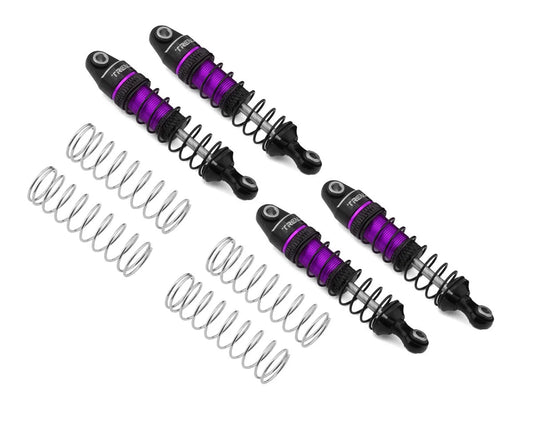 Treal Hobby TRX-4M 53mm Aluminum Oil Filled Threaded Damper Shocks (Purple) (4)
