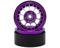 Treal Hobby Type A 1.9'' Spoked Beadlock Wheels (Purple) (2)