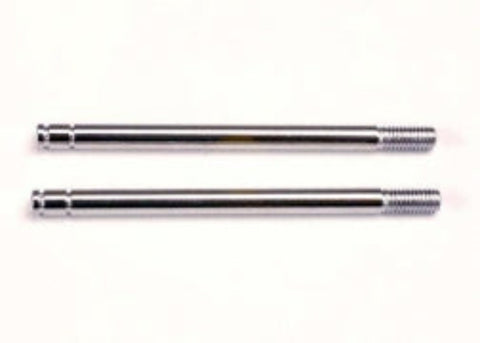 1664 Shock shafts, steel, chrome finish (long) (2)