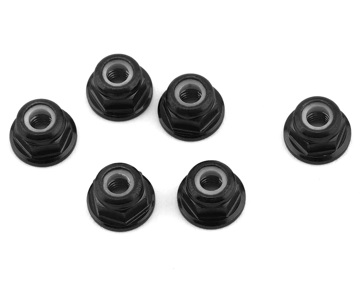 1up Racing Premium Aluminum Locknuts M3 Flanged - Purple
