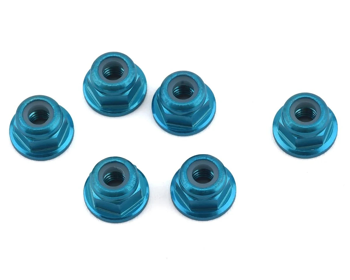 1up Racing Premium Aluminum Locknuts M3 Flanged - Purple