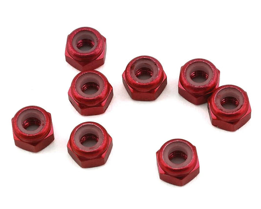 1UP Racing 3mm Aluminum Locknuts (8)