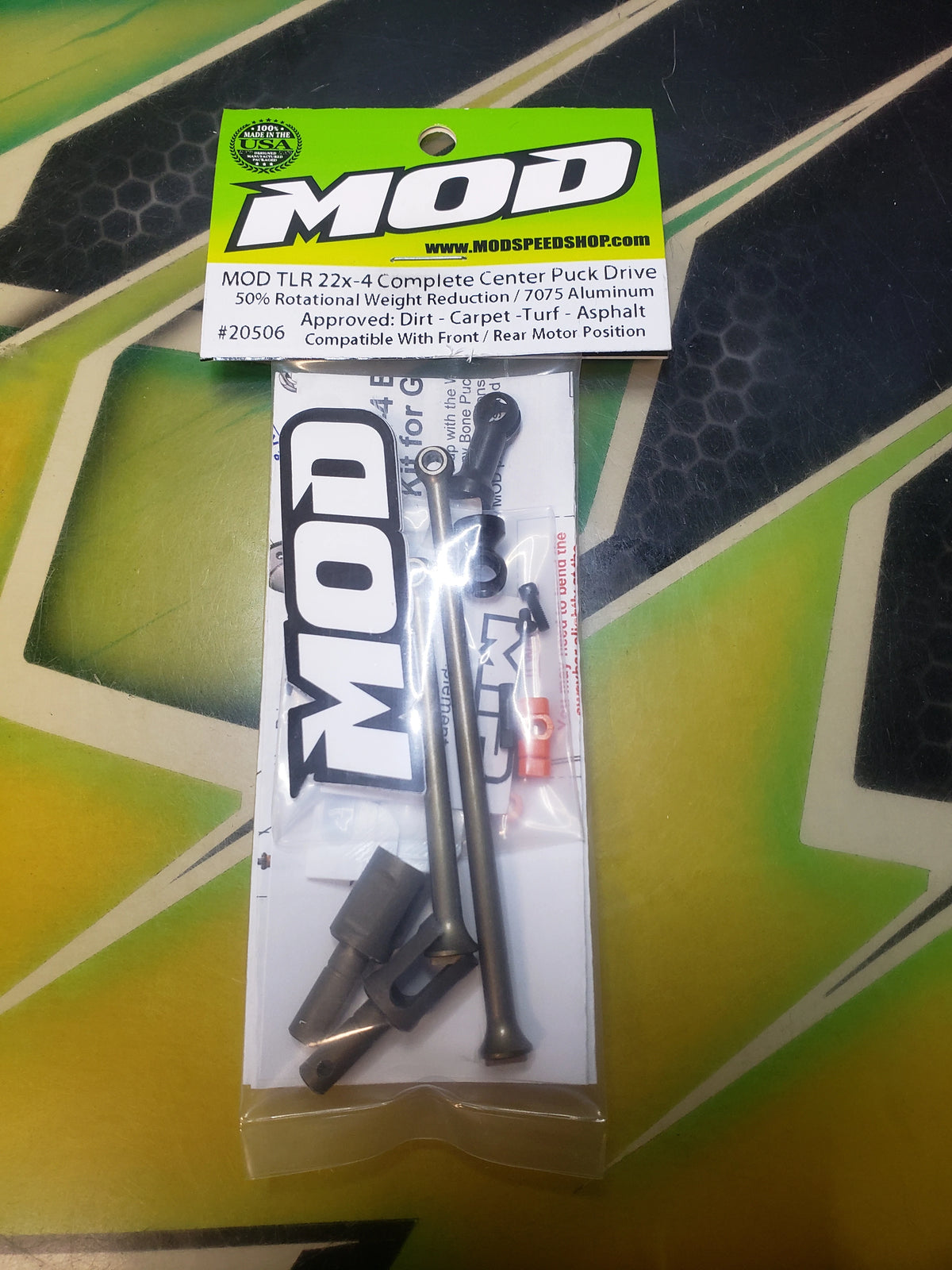 MOD TLR COMPLETE 22X-4 BI-METAL ALUMINUM CENTER DRIVES 68/93MM & 61/100MM W/ OUTDRIVES
