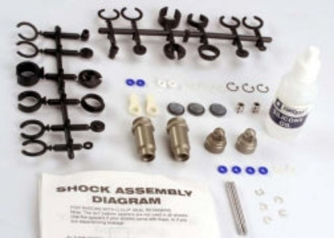 2659 Big Bore shocks (medium) (hard-anodized and PTFE-coated T6 aluminum) (assembled with TiN shafts) w/o springs (2)
