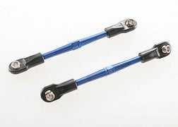 Turnbuckles, aluminum (blue-anodized), toe links, 59mm (2) (assembled w/ rod ends & hollow balls) (requires 5mm aluminum wrench #5477)
