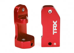 Caster blocks, 30-degree, red-anodized 6061-T6 aluminum (left & right)/ suspension screw pin (2)