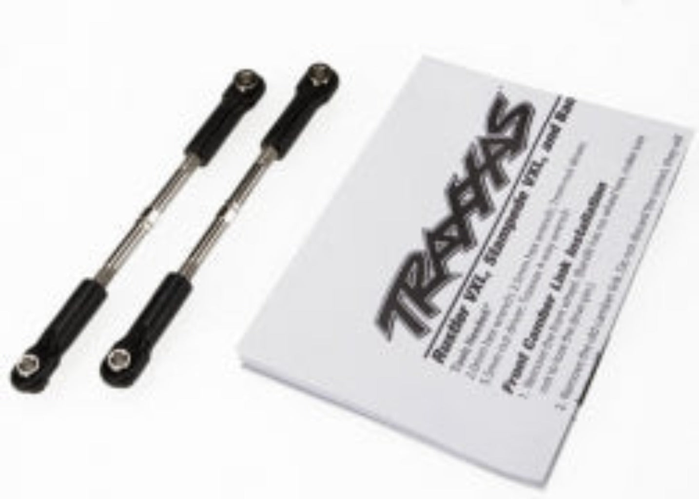 3645 Turnbuckles, toe link, 61mm (96mm center to center) (2) (assembled with rod ends and hollow balls) (fits Stampede®)